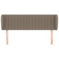 vidaXL Kopfteil mit Ohren Taupe 147x23x78/88 cm Stoff vidaXL Kopfteil mit Ohren Taupe 147x23x78/88 cm Stoff