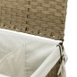 vidaXL Wäschekorb mit Rollen 60x35x60,5 cm Rattan vidaXL Wäschekorb mit Rollen 60x35x60,5 cm Rattan