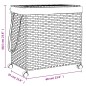 vidaXL Wäschekorb mit Rollen 60x35x60,5 cm Rattan vidaXL Wäschekorb mit Rollen 60x35x60,5 cm Rattan