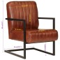 vidaXL Sessel Braun Echtleder vidaXL Sessel Braun Echtleder