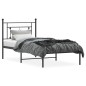 vidaXL Bettgestell mit Kopfteil Metall Schwarz 100x200 cm vidaXL Bettgestell mit Kopfteil Metall Schwarz 100x200 cm