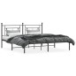 vidaXL Bettgestell mit Kopfteil Metall Schwarz 180x200 cm vidaXL Bettgestell mit Kopfteil Metall Schwarz 180x200 cm