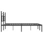 vidaXL Bettgestell mit Kopfteil Metall Schwarz 180x200 cm vidaXL Bettgestell mit Kopfteil Metall Schwarz 180x200 cm