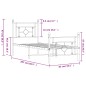 vidaXL Bettgestell mit Kopf- und Fußteil Metall Schwarz 80x200 cm vidaXL Bettgestell mit Kopf- und Fußteil Metall Schwarz 80x200 cm