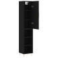 Highboard Schwarz 34,5x34x180 cm Holzwerkstoff Highboard Schwarz 34,5x34x180 cm Holzwerkstoff