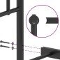 vidaXL Bettgestell mit Kopf- und Fußteil Metall Schwarz 140x190 cm vidaXL Bettgestell mit Kopf- und Fußteil Metall Schwarz 140x190 cm