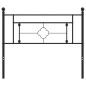 vidaXL Kopfteil Metall Schwarz 107 cm vidaXL Kopfteil Metall Schwarz 107 cm