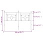 vidaXL Kopfteil Metall Schwarz 160 cm vidaXL Kopfteil Metall Schwarz 160 cm