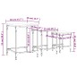 vidaXL Satztische 3 Stk. Räuchereiche Holzwerkstoff vidaXL Satztische 3 Stk. Räuchereiche Holzwerkstoff