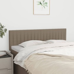 vidaXL Kopfteile 2 Stk. Taupe 72x5x78/88 cm Stoff