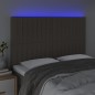 vidaXL LED Kopfteil Taupe 144x5x118/128 cm Stoff vidaXL LED Kopfteil Taupe 144x5x118/128 cm Stoff
