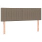 vidaXL Boxspringbett mit Matratze Taupe 140x190 cm Stoff vidaXL Boxspringbett mit Matratze Taupe 140x190 cm Stoff