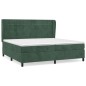 vidaXL Boxspringbett mit Matratze Dunkelgrün 200x200 cm Samt vidaXL Boxspringbett mit Matratze Dunkelgrün 200x200 cm Samt