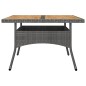 vidaXL 9-tlg. Garten-Essgruppe Poly Rattan und Akazienholz Grau vidaXL 9-tlg. Garten-Essgruppe Poly Rattan und Akazienholz Grau