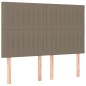 vidaXL Boxspringbett mit Matratze Taupe 140x190 cm Stoff vidaXL Boxspringbett mit Matratze Taupe 140x190 cm Stoff