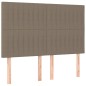 vidaXL Boxspringbett mit Matratze Taupe 140x190 cm Stoff vidaXL Boxspringbett mit Matratze Taupe 140x190 cm Stoff