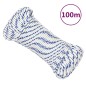 vidaXL Bootsseil Weiß 3 mm 100 m Polypropylen vidaXL Bootsseil Weiß 3 mm 100 m Polypropylen