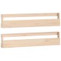 vidaXL Wand-Schuhregale 2 Stk. 110x9x23 cm Massivholz Kiefer vidaXL Wand-Schuhregale 2 Stk. 110x9x23 cm Massivholz Kiefer