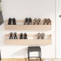 vidaXL Wand-Schuhregale 2 Stk. 110x9x23 cm Massivholz Kiefer vidaXL Wand-Schuhregale 2 Stk. 110x9x23 cm Massivholz Kiefer