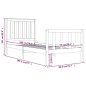 vidaXL Massivholzbett Kiefer 75x190 cm vidaXL Massivholzbett Kiefer 75x190 cm