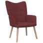 vidaXL Relaxsessel mit Hocker Weinrot Stoff vidaXL Relaxsessel mit Hocker Weinrot Stoff