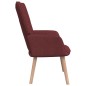 vidaXL Relaxsessel mit Hocker Weinrot Stoff vidaXL Relaxsessel mit Hocker Weinrot Stoff