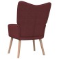 vidaXL Relaxsessel mit Hocker Weinrot Stoff vidaXL Relaxsessel mit Hocker Weinrot Stoff