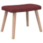 vidaXL Relaxsessel mit Hocker Weinrot Stoff vidaXL Relaxsessel mit Hocker Weinrot Stoff