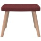 vidaXL Relaxsessel mit Hocker Weinrot Stoff vidaXL Relaxsessel mit Hocker Weinrot Stoff