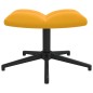vidaXL Relaxsessel mit Hocker Senfgelb Samt vidaXL Relaxsessel mit Hocker Senfgelb Samt