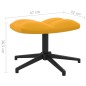 vidaXL Relaxsessel mit Hocker Senfgelb Samt vidaXL Relaxsessel mit Hocker Senfgelb Samt