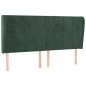vidaXL Kopfteil mit Ohren Dunkelgrün 203x23x118/128 cm Samt vidaXL Kopfteil mit Ohren Dunkelgrün 203x23x118/128 cm Samt
