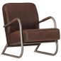 vidaXL Sessel Braun Echtleder vidaXL Sessel Braun Echtleder