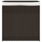 vidaXL Wäschekorb mit 2 Fächern Dunkelbraun 53x35x57 cm Poly Rattan vidaXL Wäschekorb mit 2 Fächern Dunkelbraun 53x35x57 cm Poly Rattan