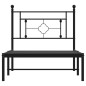 vidaXL Bettgestell mit Kopfteil Metall Schwarz 90x190 cm vidaXL Bettgestell mit Kopfteil Metall Schwarz 90x190 cm