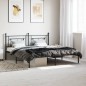 vidaXL Bettgestell mit Kopfteil Metall Schwarz 183x213 cm vidaXL Bettgestell mit Kopfteil Metall Schwarz 183x213 cm
