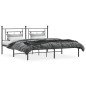 vidaXL Bettgestell mit Kopfteil Metall Schwarz 183x213 cm vidaXL Bettgestell mit Kopfteil Metall Schwarz 183x213 cm