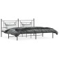vidaXL Bettgestell mit Kopfteil Metall Schwarz 200x200 cm vidaXL Bettgestell mit Kopfteil Metall Schwarz 200x200 cm
