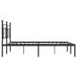 vidaXL Bettgestell mit Kopfteil Metall Schwarz 200x200 cm vidaXL Bettgestell mit Kopfteil Metall Schwarz 200x200 cm