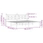 vidaXL Bettgestell mit Kopfteil Metall Schwarz 200x200 cm vidaXL Bettgestell mit Kopfteil Metall Schwarz 200x200 cm