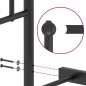 vidaXL Bettgestell mit Kopf- und Fußteil Metall Schwarz 90x200 cm vidaXL Bettgestell mit Kopf- und Fußteil Metall Schwarz 90x200 cm