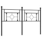 vidaXL Kopfteil Metall Schwarz 150 cm