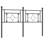 vidaXL Kopfteil Metall Schwarz 150 cm