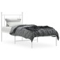 vidaXL Bettgestell mit Kopfteil Metall Weiß 75x190 cm vidaXL Bettgestell mit Kopfteil Metall Weiß 75x190 cm
