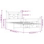 vidaXL Bettgestell mit Kopf- und Fußteil Metall Weiß 90x200 cm vidaXL Bettgestell mit Kopf- und Fußteil Metall Weiß 90x200 cm