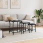vidaXL Satztische 3 Stk. Schwarz Holzwerkstoff vidaXL Satztische 3 Stk. Schwarz Holzwerkstoff