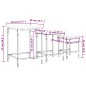 vidaXL Satztische 3 Stk. Schwarz Holzwerkstoff vidaXL Satztische 3 Stk. Schwarz Holzwerkstoff