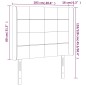 vidaXL LED Kopfteil Dunkelgrün 103x16x118/128 cm Samt