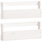 vidaXL Wand-Schuhregale 2 Stk. Weiß 59x9x23 cm Massivholz Kiefer vidaXL Wand-Schuhregale 2 Stk. Weiß 59x9x23 cm Massivholz Kiefer