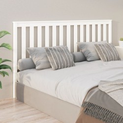 vidaXL Kopfteil Weiß 186x6x101 cm Massivholz Kiefer